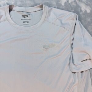 Milwaukee Workskin Mens XL Gray Short Sleeve Performance Work Shirt Tee